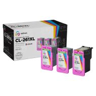 LD InkPods&trade; Ink Cartridge Replacements for Canon CL-261XL (Color, 3-Pack with OEM printhead)