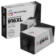 LD Remanufactured High Yield Black Ink Cartridge for HP 916XL (3YL66AN)