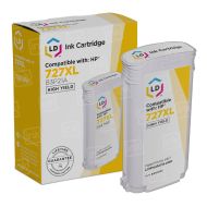 Remanufactured High Yield Yellow Ink Cartridge for HP 727XL