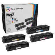 Compatible Replacement Cartridges for HP, 206X (Bk, C, M, Y) HY Toner Set