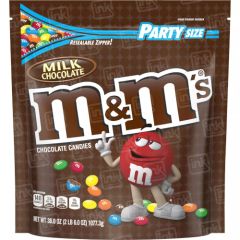 Chocolate M&M Candy with Resealable Zipper, 38 oz.