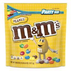 Chocolate Peanut M&M Candy with Resealable Zipper, 38 oz.