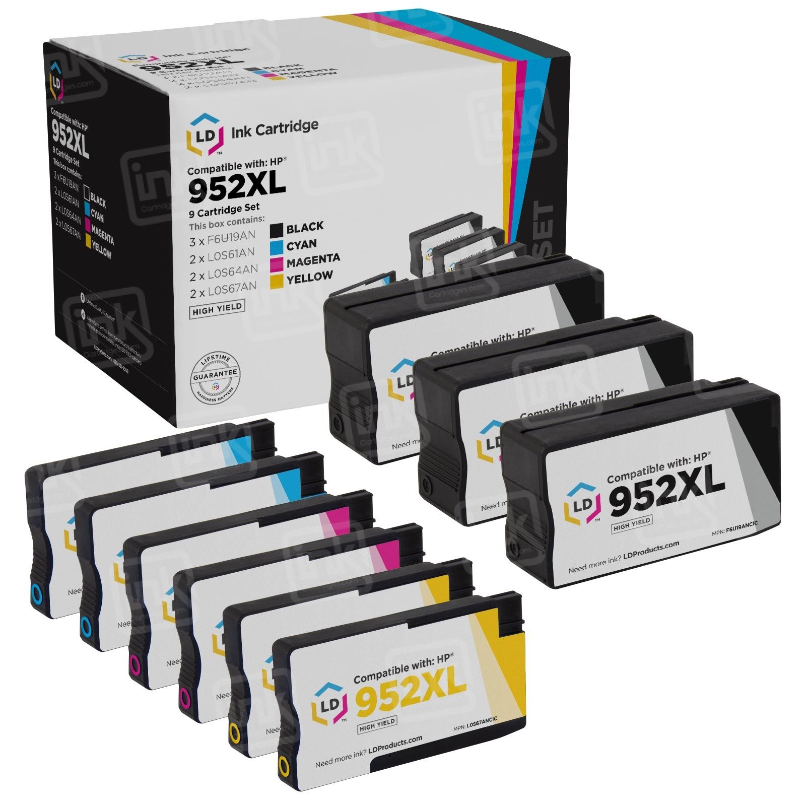 Starink 952XL Ink Cartridges Combo Pack Replacement for HP 952 XL 952XL