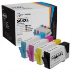 Compatible Brand Set of 4 Ink Cartridges for HP 564XL