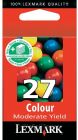 OEM Lexmark 27 Moderate Yield Color Ink 10N0227