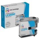 Compatible Brother LC205C Super HY Cyan Ink Cartridges