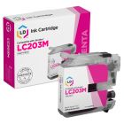 Compatible Brother LC203M HY Magenta Ink Cartridges