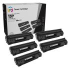 5 Pack Canon 137 High Yield Black Compatible Toner Cartridges