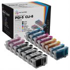 Compatible PGI5 and CLI8 Set of 15 Cartridges for Canon- Great Deal!