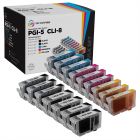 Compatible PGI5 and CLI8 Set of 16 Cartridges for Canon- Great Deal!