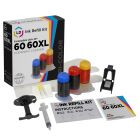 LD Inkjet Refill Kit for HP 60 and 60XL Color