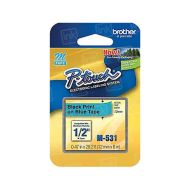 OEM Brother M531 Black on Blue Tape