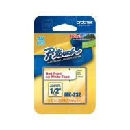 OEM Brother MK232 Red on White Tape