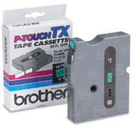 OEM Brother TX7311 Black on Green 1/2" Tape
