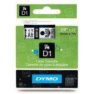 OEM Dymo 40910 Black on Clear 3/8" Tape