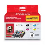 OEM Canon PGI-220/CLI-221 Set of 4 BCMY Ink