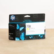 OEM HP 738 Yellow DesignJet Ink Cartridge, 498N7A