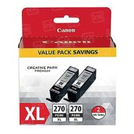 Original Canon 0319C005 (PGI-270XL) Twin Pack, High-Yield Black Ink