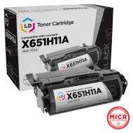 Remanufactured Lexmark X651H11A Black MICR Toner