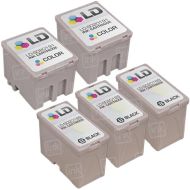 Inkjet Supplies for Epson Printers - Compatible Bulk Set of 5 Ink Cartridges 3 Black Epson S020189 (S189108) and 2 Color Epson S020191 (S191089)