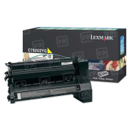 Genuine Lexmark C782U2YG Extra HY Yellow Toner