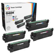 Compatible Canon 040 High Yield (Black, Cyan, Magenta, Yellow) Set of 4 Toners