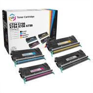 Lexmark Remanufactured C522 (Bk, C, M, Y) Toner Set