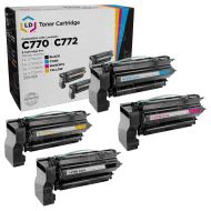 Lexmark Remanufactured C770 HY (Bk, C, M, Y) Toner Set