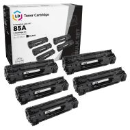5 Pack Compatible Black Toner Cartridges for HP 85A (CE285A)