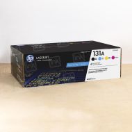 OEM HP 131A 4-pack Black/Cyan/Magenta/Yellow LaserJet Toner Cartridges, CF210AQ1