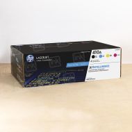 OEM HP 410A 4-pack Black/Cyan/Magenta/Yellow LaserJet Toner Cartridges, CF410AQ