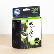 OEM HP 60 Tri-Color 2-Pack Ink Cartridge, CZ072FN
