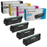 HP 212A Compatible Laserjet Toner Cartridges 4-Pack (Black, Cyan, Magenta, Yellow)