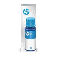 OEM HP 31 70-ml Cyan Ink Bottle, 1VU26AN