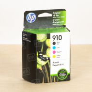 OEM HP 910 Black/Color Ink Cartridge 4-Pack