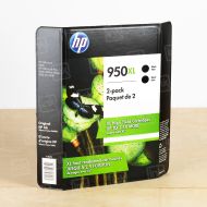 OEM HP 950XL 2-pack Black High Yield Ink Cartridges, CR317BN