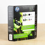 HP 63XL 2-pack High-Yield Black/Tri-Color Original L0R44BN Ink Cartridge in Retail Packaging