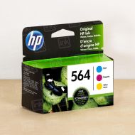 Original HP 564 3-pack C/M/Y Ink Cartridges N9H57FN