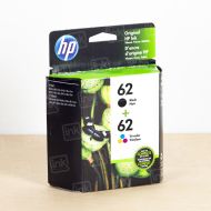 HP 62 Black/Tri-color Ink Cartridges 2 pack N9H64FN