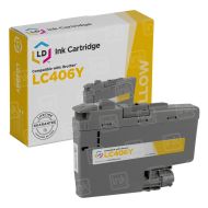 Comp Brother LC406Y Yellow Ink Cartridge