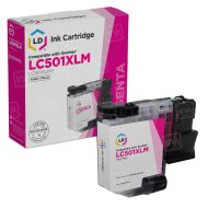 Compatible Brother LC501XLM High Yield Magenta Ink Cartridge