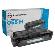 Compatible Canon 055H/3019C001 High Yield Cyan Toner Cartridge with Chip