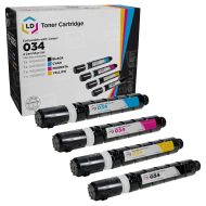 Compatible Canon 034 Set of 4 Toner Cartridges Black, Cyan, Magenta, Yellow, (CRG-034)