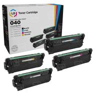 Set of 4 Compatible Canon 040 (Black, Cyan, Magenta, Yellow) Toner Cartridges