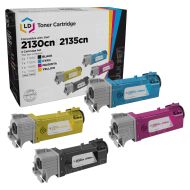 Compatible Set of 4 HY (Bk, C, M, Y) Toners for the Dell Laser 2130cn and 2135cn