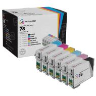 Remanufactured T078 6 Piece Set of Ink for Epson