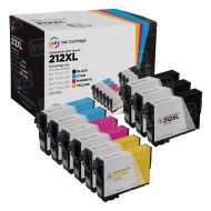 Set of 9 Remanufactured Epson T212XL High Yield Ink Cartridge (3 Black & 2 of each Cyan, Magenta, Yellow)