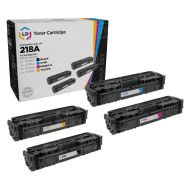 Compatible HP 218A Toner Cartridge Set of 4 (Bk, C, M, Y)  with ink level chip
