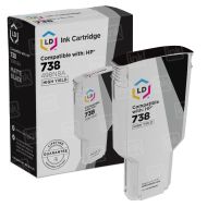 Remanufactured HP 738 Matte Black (300ml) Ink Cartridge (498N8A)
