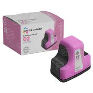 Remanufactured Light Magenta Ink Cartridge for HP 02